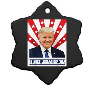 Trump For America 2024 Presidential Election Ceramic Star Ornament