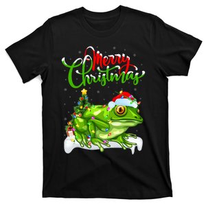 Tree Frog Animal Lover Xmas Lighting Tree Frog Christmas T-Shirt