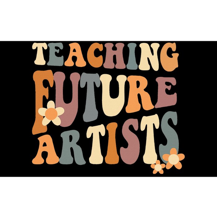 Teaching Future Artists Retro Teacher Students Bumper Sticker