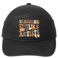 Teaching Future Artists Retro Teacher Students 7-Panel Snapback Hat