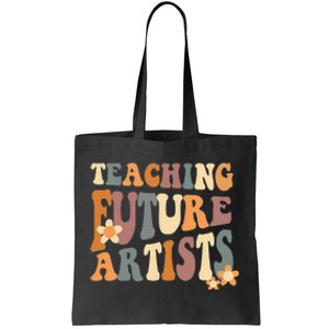 Teaching Future Artists Retro Teacher Students Tote Bag