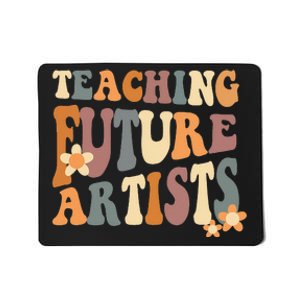 Teaching Future Artists Retro Teacher Students Mousepad