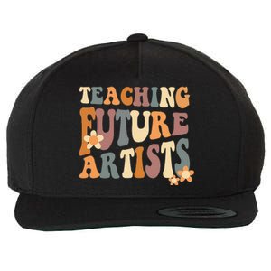 Teaching Future Artists Retro Teacher Students Wool Snapback Cap