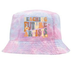 Teaching Future Artists Retro Teacher Students Tie-Dyed Bucket Hat