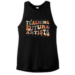 Teaching Future Artists Retro Teacher Students Ladies PosiCharge Tri-Blend Wicking Tank