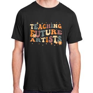 Teaching Future Artists Retro Teacher Students Adult ChromaSoft Performance T-Shirt