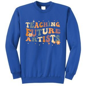 Teaching Future Artists Retro Teacher Students Sweatshirt