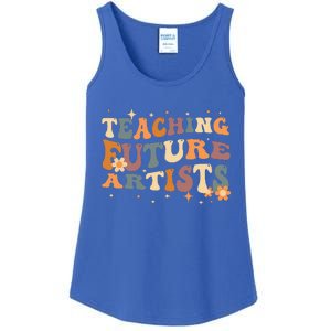 Teaching Future Artists Retro Teacher Students Ladies Essential Tank