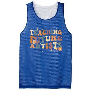 Teaching Future Artists Retro Teacher Students Mesh Reversible Basketball Jersey Tank