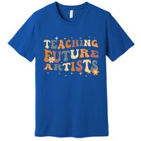 Teaching Future Artists Retro Teacher Students Premium T-Shirt