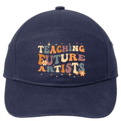 Teaching Future Artists Retro Teacher Students 7-Panel Snapback Hat