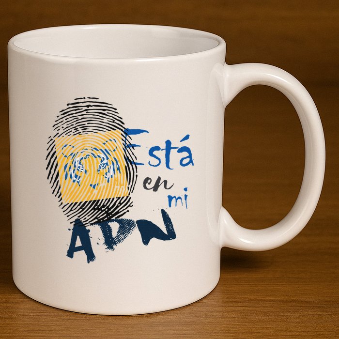 Tigres Futbol Adn Mexico Nuevo Leon 11oz C Handle Ceramic Mug