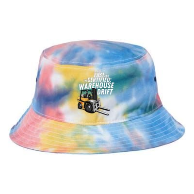 The Fast And The Certified Warehouse Drift Forklift Operator Tie Dye Newport Bucket Hat