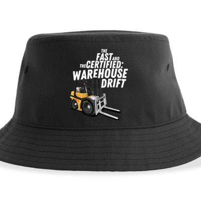 The Fast And The Certified Warehouse Drift Forklift Operator Sustainable Bucket Hat