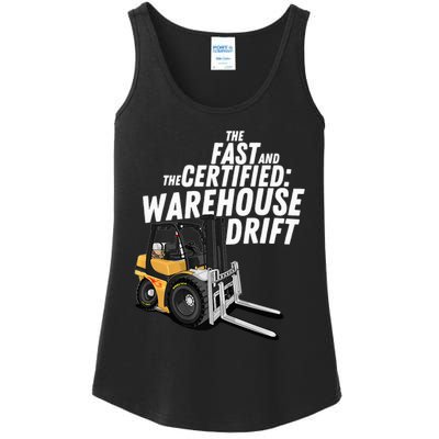 The Fast And The Certified Warehouse Drift Forklift Operator Ladies Essential Tank