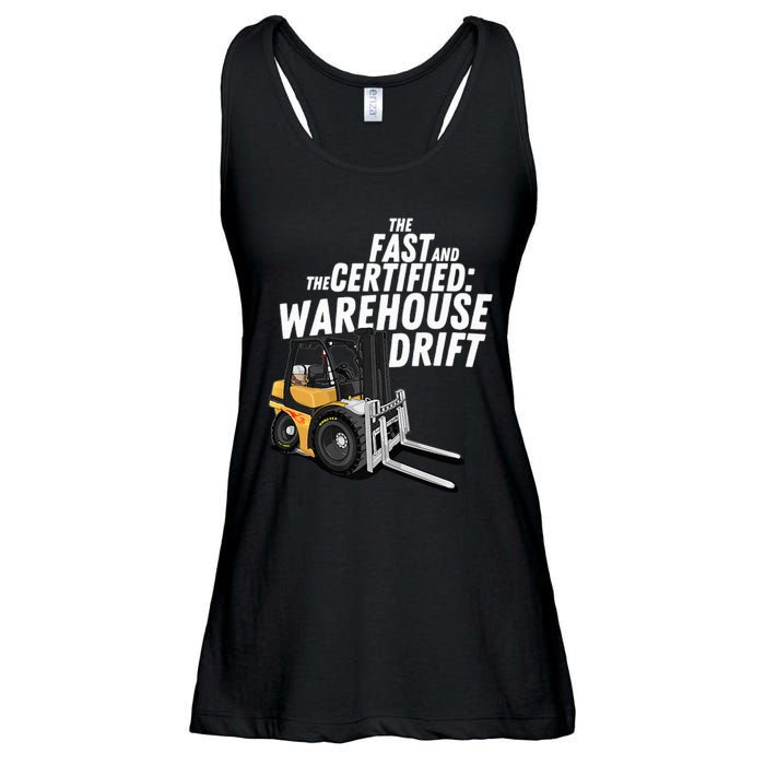 The Fast And The Certified Warehouse Drift Forklift Operator Ladies Essential Flowy Tank