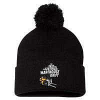 The Fast And The Certified Warehouse Drift Forklift Operator Pom Pom 12in Knit Beanie