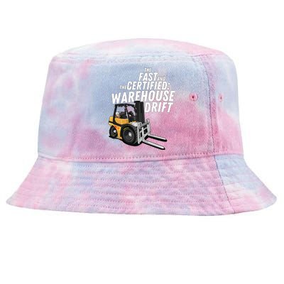 The Fast And The Certified Warehouse Drift Forklift Operator Tie-Dyed Bucket Hat