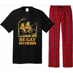 The Frog And The Toad Are Gay, Do Crime, Funny Graphic Pajama Set