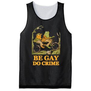 The Frog And The Toad Are Gay, Do Crime, Funny Graphic Mesh Reversible Basketball Jersey Tank