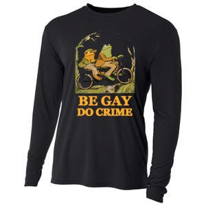 The Frog And The Toad Are Gay, Do Crime, Funny Graphic Cooling Performance Long Sleeve Crew