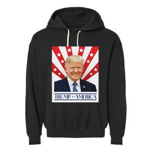 Trump For America 2024 Presidential Election Garment-Dyed Fleece Hoodie