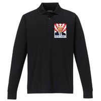 Trump For America 2024 Presidential Election Performance Long Sleeve Polo