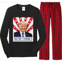 Trump For America 2024 Presidential Election Long Sleeve Pajama Set