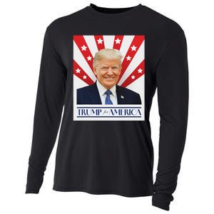 Trump For America 2024 Presidential Election Cooling Performance Long Sleeve Crew