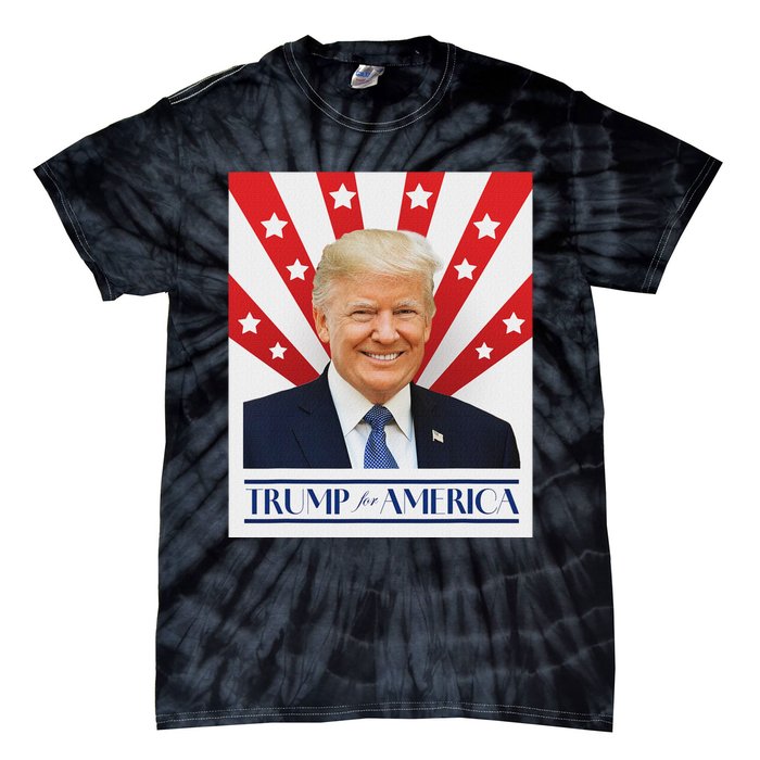 Trump For America 2024 Presidential Election Tie-Dye T-Shirt