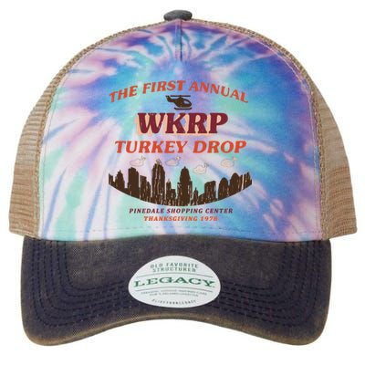 The First Annual Wkrp Turkey Drop Legacy Tie Dye Trucker Hat