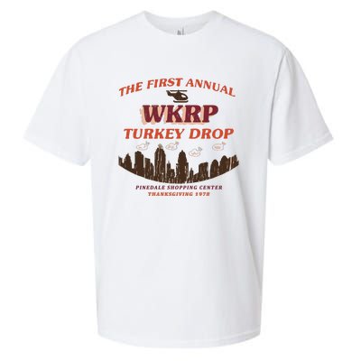 The First Annual Wkrp Turkey Drop Sueded Cloud Jersey T-Shirt