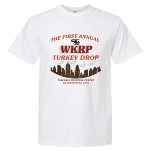 The First Annual Wkrp Turkey Drop Garment-Dyed Heavyweight T-Shirt