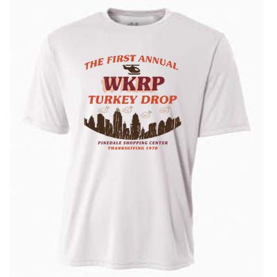 The First Annual Wkrp Turkey Drop Cooling Performance Crew T-Shirt