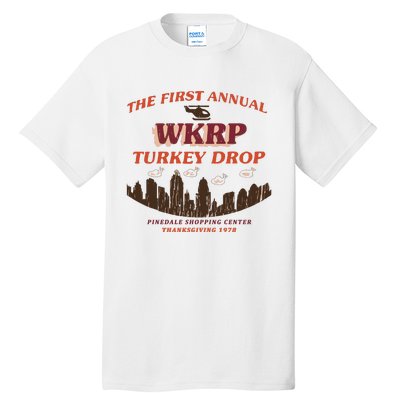 The First Annual Wkrp Turkey Drop Tall T-Shirt