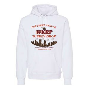 The First Annual Wkrp Turkey Drop Premium Hoodie