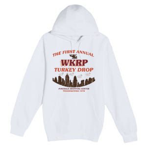 The First Annual Wkrp Turkey Drop Premium Pullover Hoodie