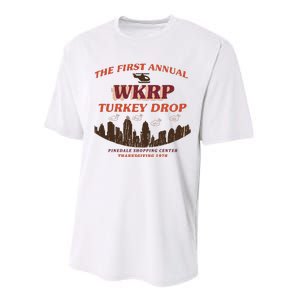 The First Annual Wkrp Turkey Drop Performance Sprint T-Shirt