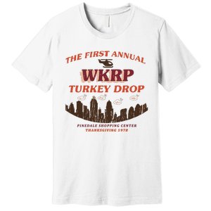 The First Annual Wkrp Turkey Drop Premium T-Shirt