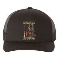 The First Amendment Defines Us American Flag Yupoong Adult 5-Panel Trucker Hat