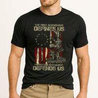 The First Amendment Defines Us American Flag Performance Shirt