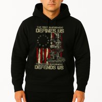 The First Amendment Defines Us American Flag Hoodie