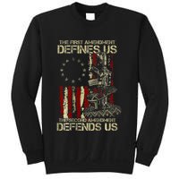 The First Amendment Defines Us American Flag Sweatshirt