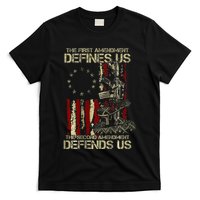 The First Amendment Defines Us American Flag T-Shirt