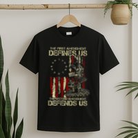 The First Amendment Defines Us American Flag T-Shirt
