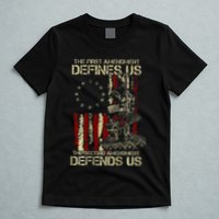 The First Amendment Defines Us American Flag T-Shirt
