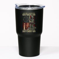 The First Amendment Defines Us American Flag Tumbler