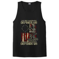 The First Amendment Defines Us American Flag PosiCharge Competitor Tank