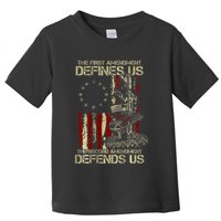 The First Amendment Defines Us American Flag Toddler T-Shirt