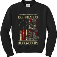 The First Amendment Defines Us American Flag Kids Sweatshirt